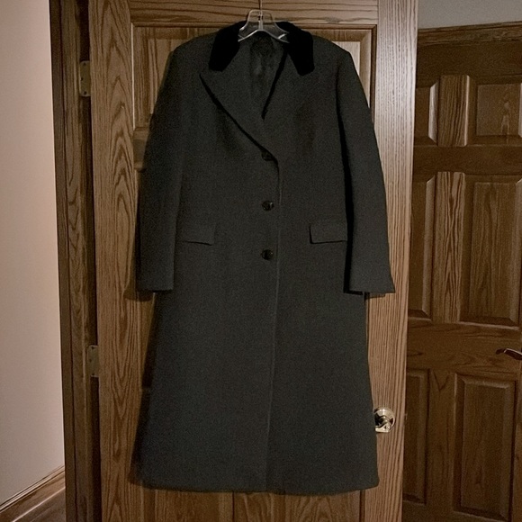 Ladies Brooks Brothers Chesterfield Tweed Herringbone Coat- size 8 - Picture 3 of 16